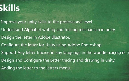 Unity儿童字母益智游戏制作