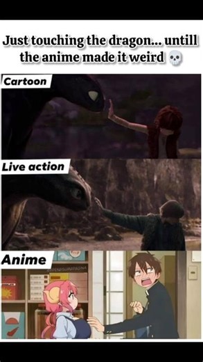 That’s not the dragon’s horns, bro 💀💦 #anime #dragon #memes