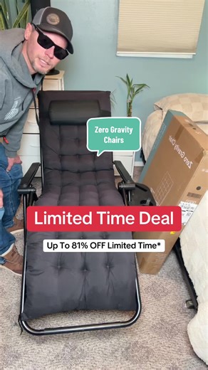 Limited Time Sale on Zero Gravity Chairs!