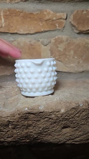 Fenton Hobnob Milk Glass Creamer, Syrup Pitcher, Toothpick Holder - Etsy