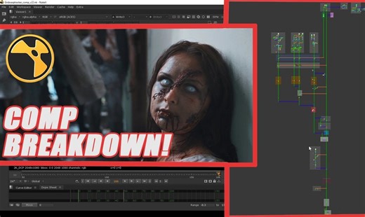 Nuke教程：使用gridwarptacker/SmartVector制作丧尸教程上（附完整的Nuke工程和项目文件）