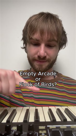 👁️🎧👁️ empty arcade or flock of birds? #senses #sensoryexperiment #visualsound
