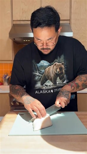 Grilled Alaska black cod (also called sablefish)brushed with blackberry tare. Inspired by my trip to | Chuck Cruz