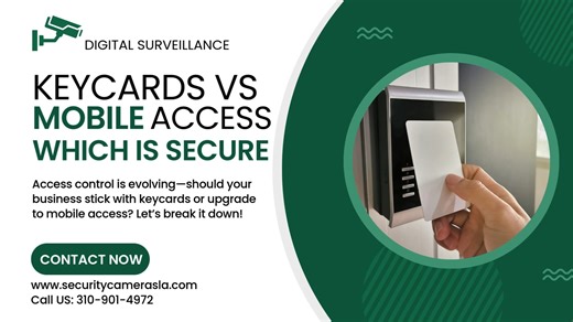 🔐 Keycards vs. Mobile Access: Which Is More Secure for LA Businesses? 📲 Access control is evolving—should your business stick with keycards or upgrade to mobile access? Let’s break it down! 🔑 Keycard Access: ✔️ Easy to manage for employees & tenants ✔️ Can be quickly deactivated if lost ⚠️ Risk: Cards can be stolen, cloned, or misplaced 📱 Mobile Access (Bluetooth/NFC): ✔️ Uses encrypted smartphone authentication ✔️ No physical card to lose or duplicate ✔️ Remote access control & instant revo