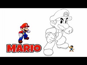 Draw Mario in ACTION! Easy Step-by-Step (Beginner Friendly)