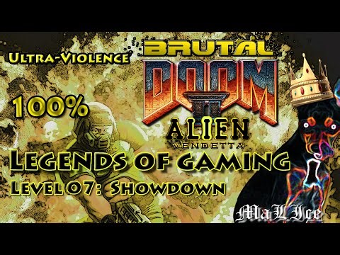 Brutal Doom Alien Vendetta - Level 07: Showdown
