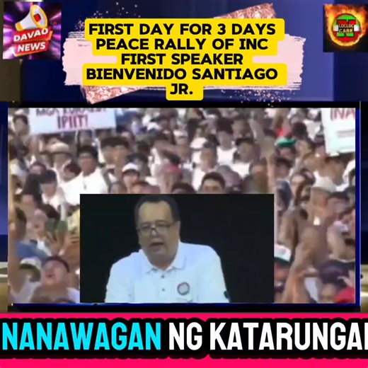 7.1K views · 174 reactions | First speaker Ka. Bienvenido Santiago Jr. for 3 days peace rally of INC | Nick Locloc Cabe | Facebook