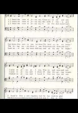 I Heard the Voice of Jesus Say (Truman)