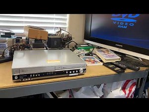 Panasonic DMR ES35V VHS DVD Combo DVD Recorder w: Remote RCA Cables; Tested