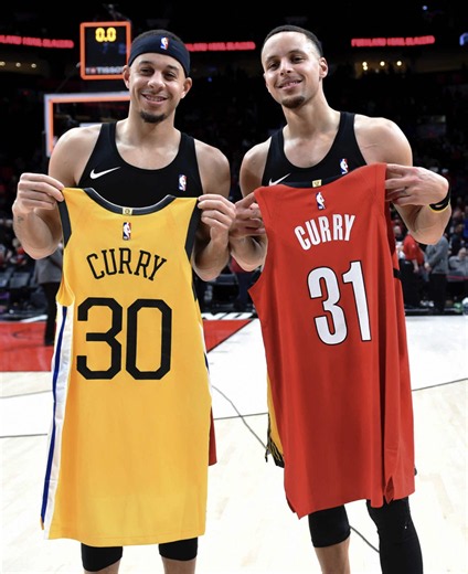 Seth Curry NBA message from Steph: proud brother moment
