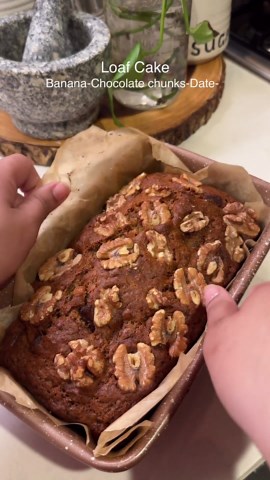 Walnut date loaf cake 🍰🌰 rich, moist & delicious dessert recipe 😋✨