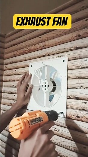 how to install exhaust fan