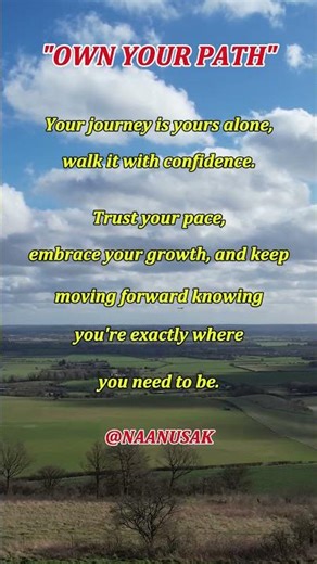 Own Your Path #motivation #motivationalquotes #dailymotivation