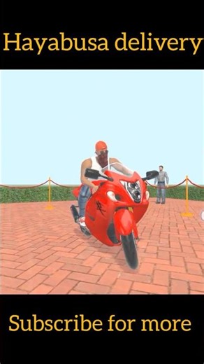 Hayabusa delivery in Indian bike driving 3d game me GTA #shortvideo #youtubeshorts #trending#gta