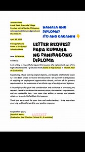 640K views · 5K reactions | Request Letter Sample. Isa ka ba sa mga problemado kasi nawala ang diploma? panoorin ang video at sana makatulong. Walang problema na walang solusyon ♥️ happy to help. #iAssist #foryouシ #fypシ #informativereels #Diploma #lost #helping #follower #requestletter | i.Assist | Facebook