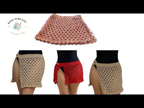 Tutorial skirt cover-up 👙 crochet