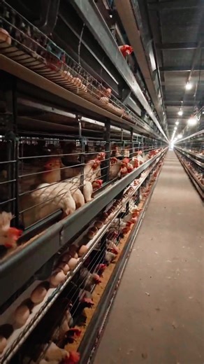 Fully automated chicken farming equipment #poultry #equipment