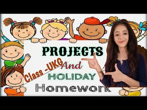 holiday homework class ukg | project work | assignment for class ukg | best holiday homework