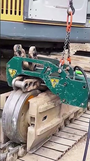 Dismantling of track pin process- Good tools and machinery make work easy