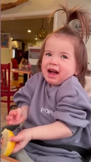 Baby's Sour Reaction: Hilarious Faces! #shorts