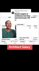 205K views · 916 reactions | Architect Salary | Boni Xaba | Facebook