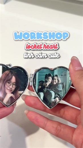 Workshop Locket heart 💖 #workshophanoi #dateideas #diy #locketheart