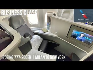 American Airlines Business Class Boeing 777-200ER | Milan to New York
