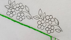 2.1K views · 75 reactions | Hand Embroidery Designs Patterns Tutorial||Phulkari Borderline Embroidery|| | Secret Hand Stitch | Facebook