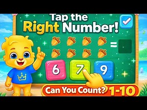 “Number Matching Game for Kids | Count & Choose the Right Number 🔢
