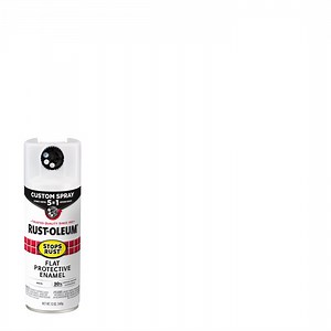 White, Rust-Oleum Stops Rust Custom Spray 5 in 1 Flat Spray Paint-376856, 12 oz, 6 Pack - Walmart Business Supplies