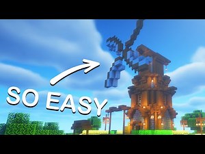 Minecraft: How to Build Simple & Beautiful Windmill Tutorial | Minecraft