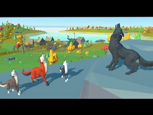 pc wolf gaming! wolf simulator wild animals 3D levelup to 6 & completing quest