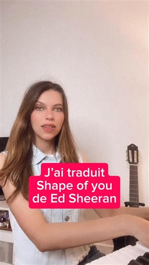 Lisa Brunet on Instagram: "Petite traduction de Shape of you de Ed Sheeran #cover #ecriture #traduction #enfrançais #shapeofyou #edsheeran"