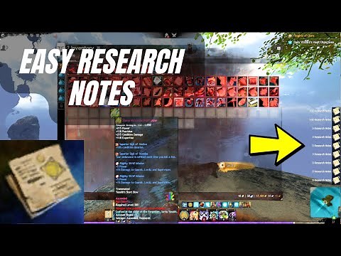 Easy Research Notes GW2 (Salvaging Ascended Items)