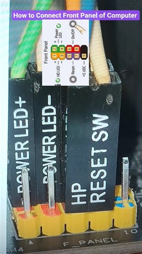 How to connect Front panel of Computer...Power Button ...