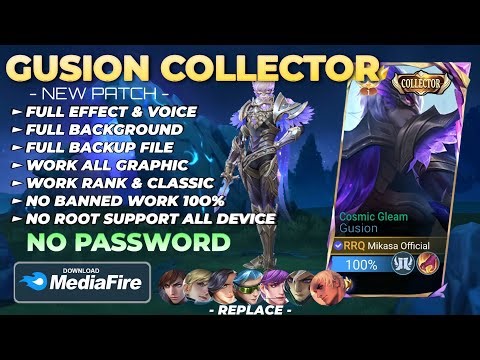 NEW Script Skin Gusion Collector - Cosmic Gleam No Password | Full Effect Voice | Patch Terbaru