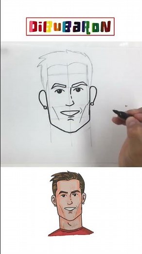 Drawing and Coloring Cristiano Ronaldo CR7