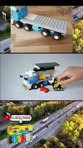 Learn how to build a Wing Body Truck and forklift using Lego classic 11036 #lego #レゴ #legomoc