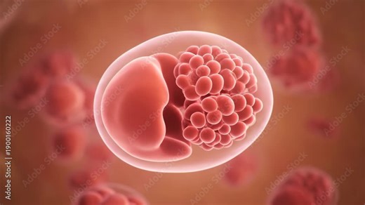 3D Visualization of Early Human Embryo Cell Division in Amniotic Fluid