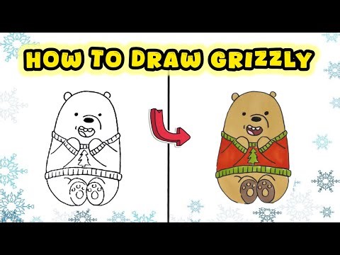 How to Draw Grizzly from We Bare Bears – Cartoon Art Masterclass