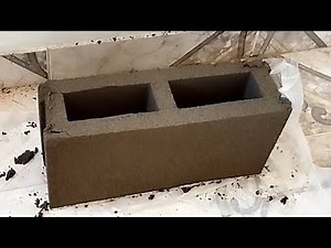 How to make a homemade cement block