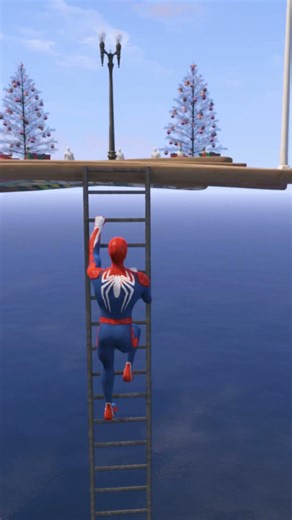 الرجل العنكبوت ينقذ باتمان بالقوة GTA 5 Ep 383 #shorts