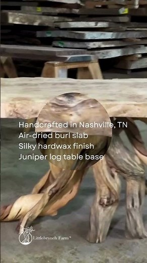 One-of-a-Kind Cottonwood Burl Table | Live Edge Luxury for Modern Rustic Homes