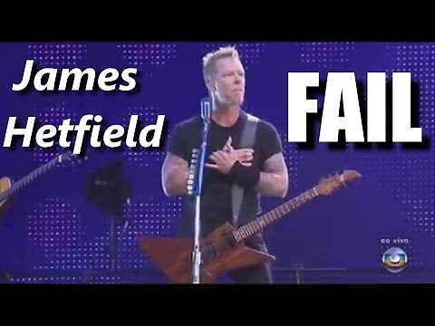 James Hetfield FAIL ┃RockStar FAIL
