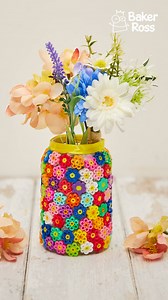 Have some Fuse Bead fun with this upcycle craft idea! A great one to do with your kids this weekend 🌸 🌈 Get them to make lots of little flowers ready for ironing then stick onto a glass jar with a glue gun. CRAFT IT >>> https://www.bakerross.co.uk/craft-ideas/grown-ups/fuse-bead-decorated-vase/ #BakerRoss #hamabeads #hamabeadsart #kidscrafts #craftideas #beadcraft #springcrafts #handmadegifts | Baker Ross
