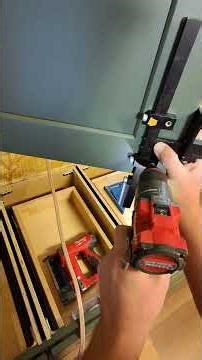 Installing Cabinet Knobs #Kitchen #construction #remodel #Cabinets #work #workoutmotivation