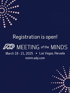 Registration is officially open for ADP Meeting of the Minds 2025! Join us March 18 - 21 for four days of connection, innovation and growth for HR professionals in Vegas. Act now to take advantage of our super early bird pricing! Register at: https://bit.ly/3SJS7A2 #ADPMOTM | ADP