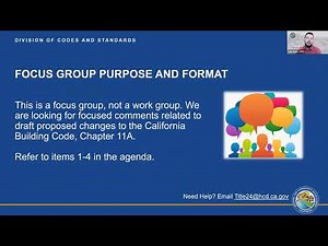 HCD California Building Code, Chapter 11A Focus Group Meeting (6/25/2025)