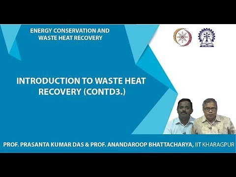 Lecture 04 : Introduction to waste heat recovery (Contd.)3