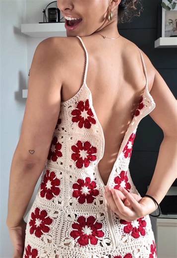 Crochet Granny Square Dress Tutorial